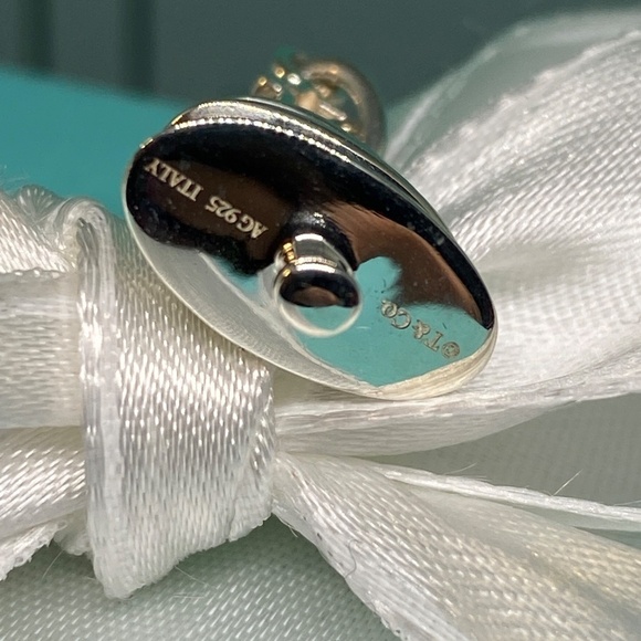 Tiffany & Co. Christmas Tree Charm Blue Enamel 925 New - Picture 3 of 6